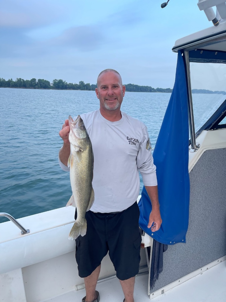 Bass Fishing in Lake Erie